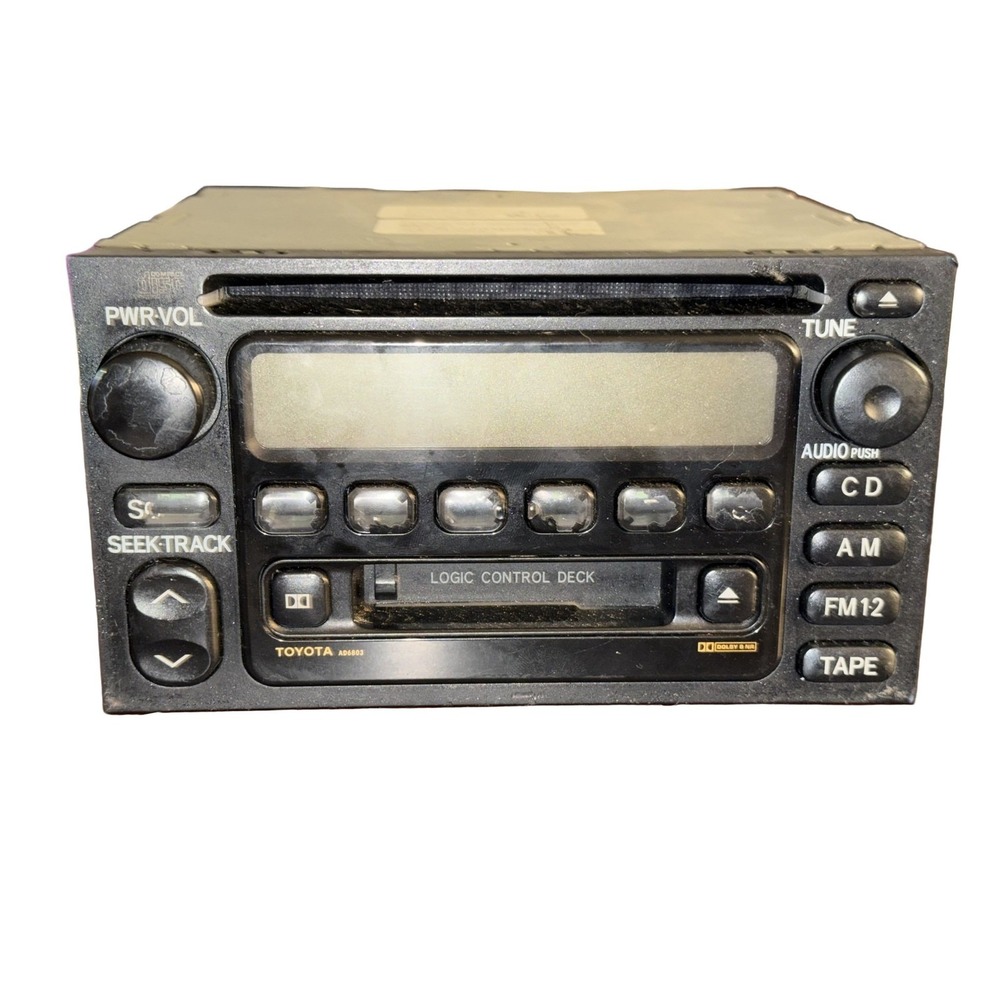 Toyota AD6803 Car Stereo Radio CD Player Cassette Tape AM FM OEM 86120-08111